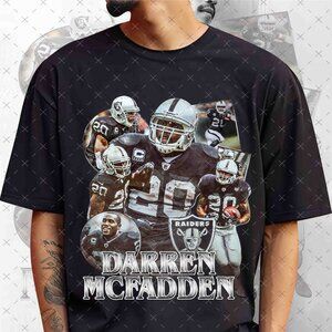 Vintage 90s Darren Mcfadden Bootleg Rap Tee, Retro Darren Mcfadde Football Shirt